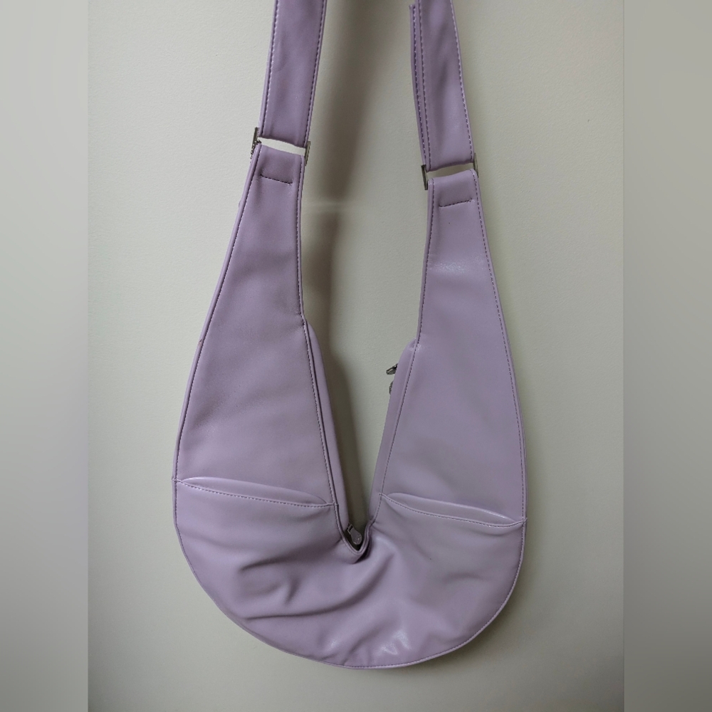 Sash Bag Lavender Faux Leather